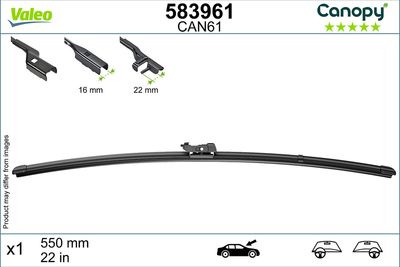 Wiper Blade VALEO 583961