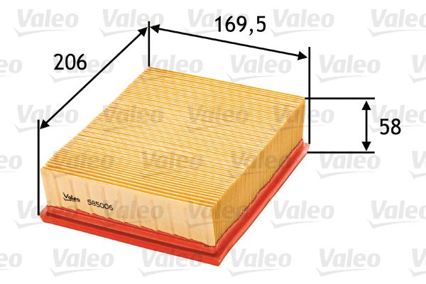 VALEO 585006 Air Filter