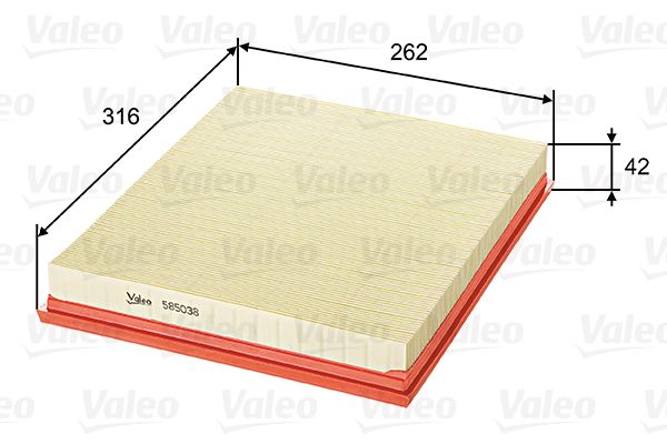 VALEO 585038 Air Filter