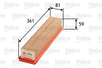 Air Filter VALEO 585056