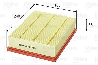 Air Filter VALEO 585085