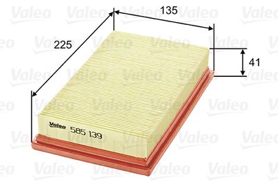 Air Filter VALEO 585139