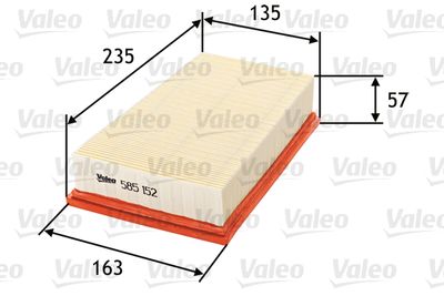 Air Filter VALEO 585152