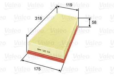 Air Filter VALEO 585164