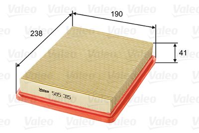 Air Filter VALEO 585315