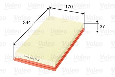 Air Filter VALEO 585322