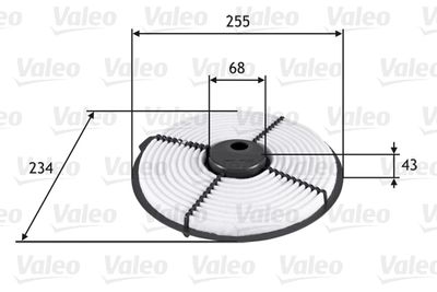 Air Filter VALEO 585704