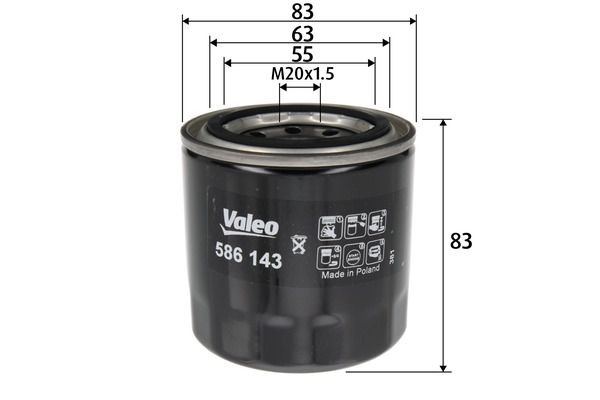 VALEO 586143 Oil Filter