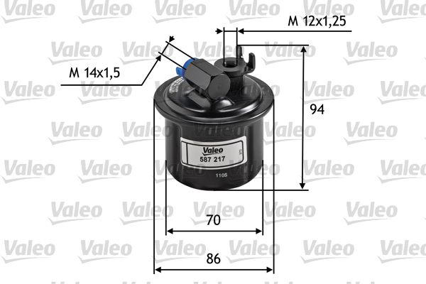 VALEO 587217 Fuel Filter