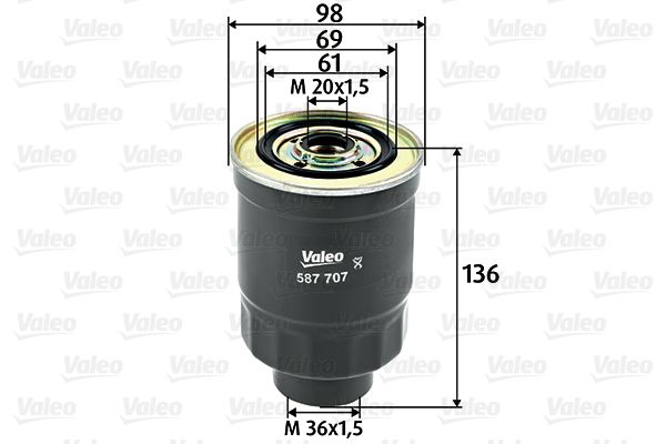 VALEO 587707 Fuel Filter