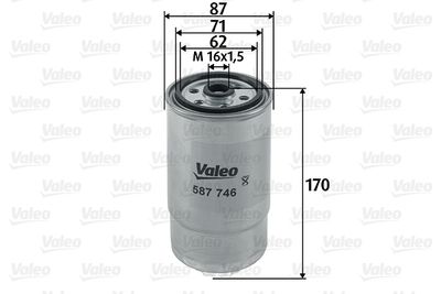 Fuel Filter VALEO 587746