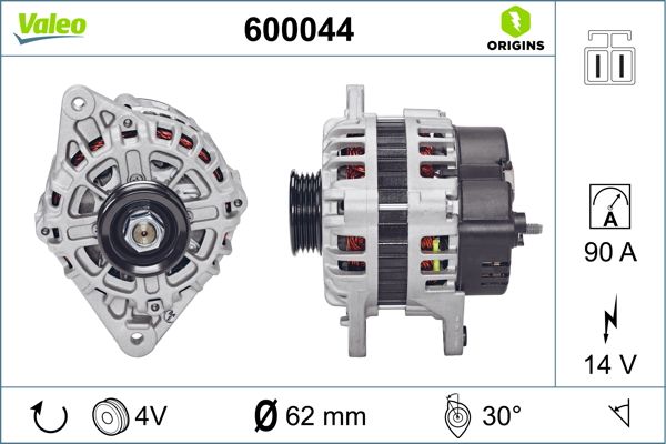 VALEO 600044 Alternator