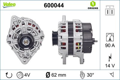 Alternator VALEO 600044