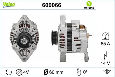 Alternator VALEO 600066