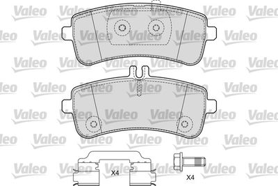 Brake Pad Set, disc brake VALEO 601666