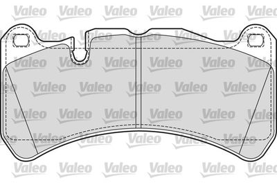 Brake Pad Set, disc brake VALEO 601685