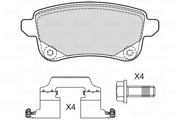 VALEO 601706 Brake Pad Set, disc brake