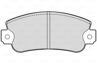 Brake Pad Set, disc brake VALEO 601713