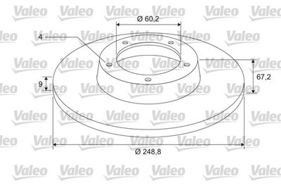 Brake Disc VALEO 675405