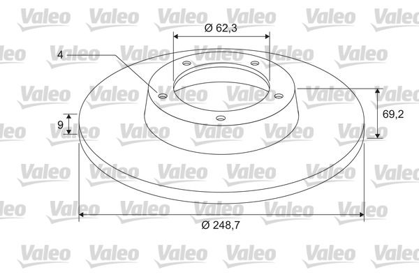 VALEO 675408 Brake Disc