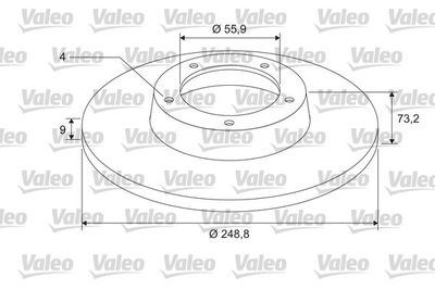 Brake Disc VALEO 675412