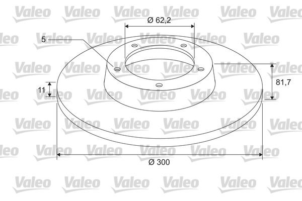 VALEO 675413 Brake Disc