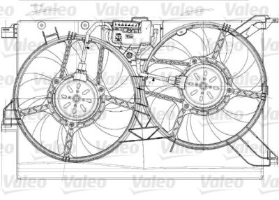 Fan, engine cooling VALEO 696023