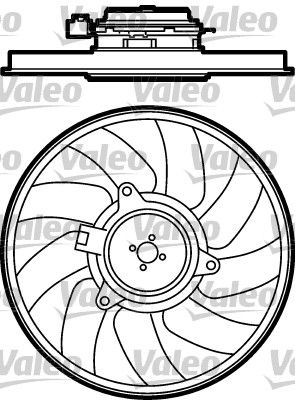 Fan, engine cooling VALEO 696080