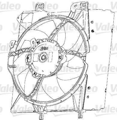 Fan, engine cooling VALEO 696238