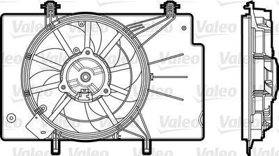 Fan, engine cooling VALEO 696344