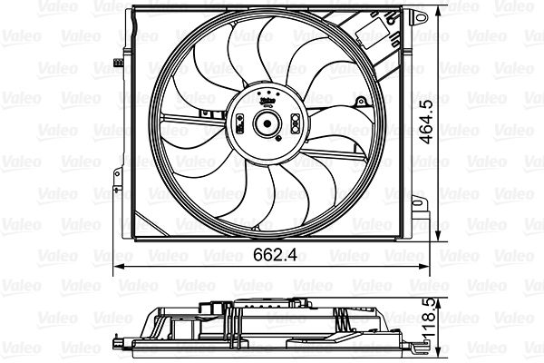 VALEO 696881 Fan, engine cooling