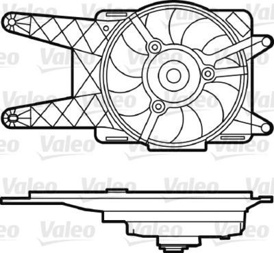 Fan, engine cooling VALEO 698562