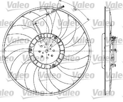 Fan, engine cooling VALEO 698610