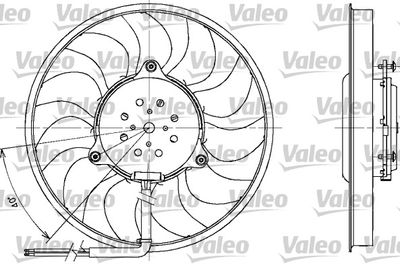 Fan, engine cooling VALEO 698611