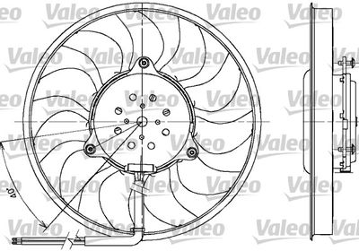 Fan, engine cooling VALEO 698612