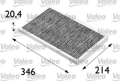 Filter, cabin air VALEO 698684