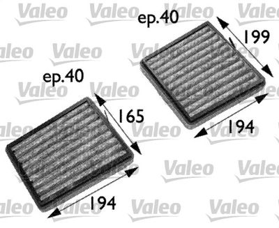 Filter, cabin air VALEO 698742