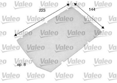 Filter, cabin air VALEO 698797