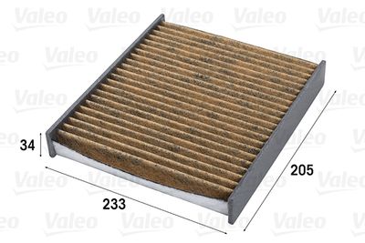 Filter, cabin air VALEO 701011