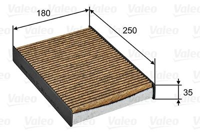 Filter, cabin air VALEO 701032