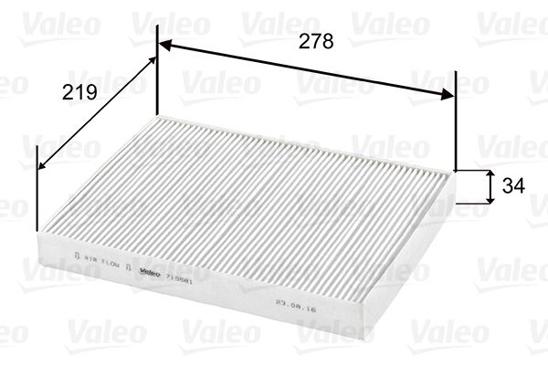 VALEO 715581 Filter, cabin air