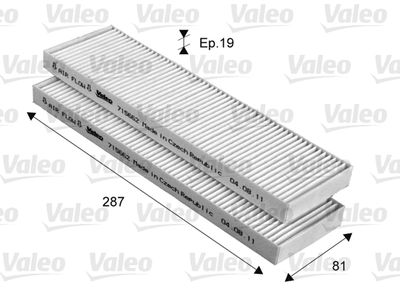 Filter, cabin air VALEO 715662