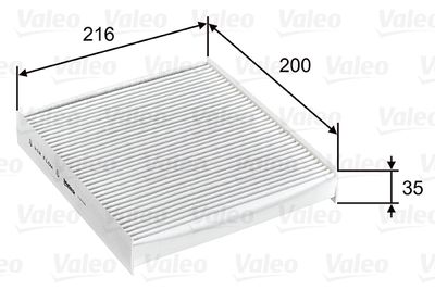 Filter, cabin air VALEO 715746