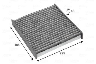 Filter, cabin air VALEO 715818