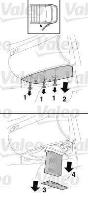 Filter, cabin air VALEO 716024