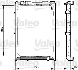 Radiator, engine cooling VALEO 730323