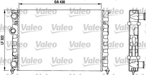 VALEO 730503 Radiator, engine cooling