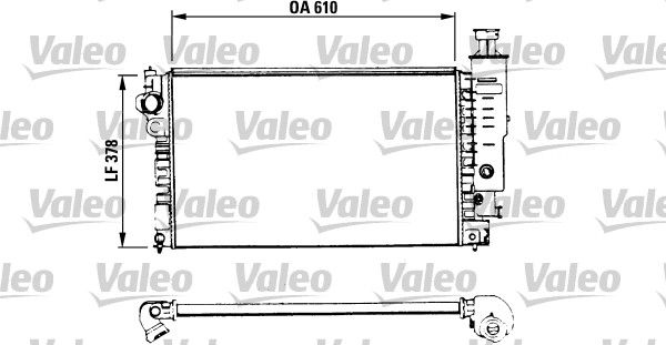 VALEO 730575 Radiator, engine cooling