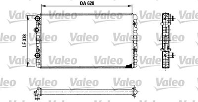 Radiator, engine cooling VALEO 730955