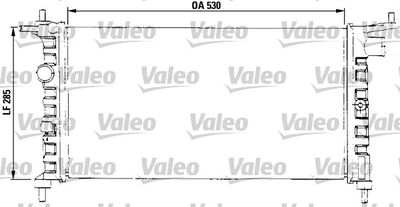 Radiator, engine cooling VALEO 731013